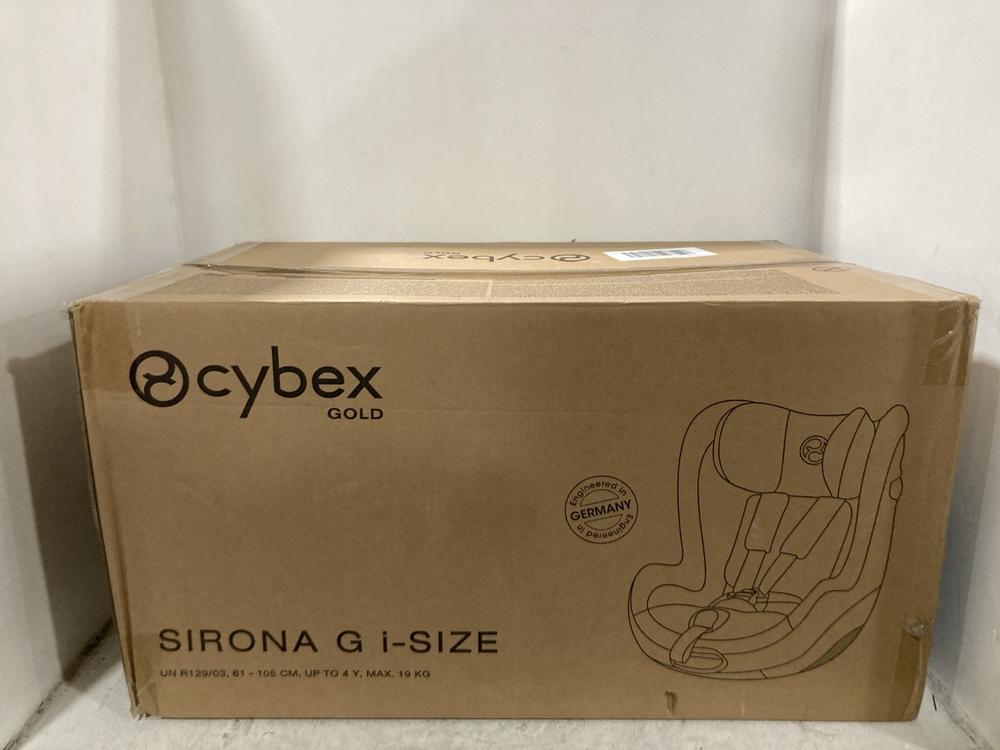 Lot 222  
            Chesterfield SR45 - Parcel Delivery Only 

                
CYBEX GOLD SIRONA G I-SIZE CAR SEAT (LOCATION: G7)