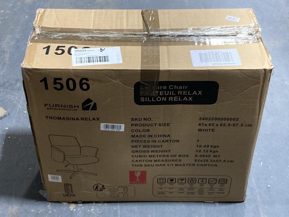 Lot 234  
            Chesterfield SR45 - Parcel Delivery Only 

                
FURNISH THOMASINA RELAX LEISURE CHAIR (LOCATION: G7)