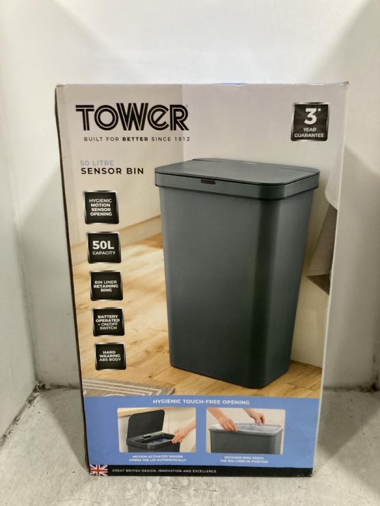 Lot 259  
            Chesterfield SR45 - Parcel Delivery Only 

                
TOWER 50 LITRE SENSOR BIN (LOCATION: G9)