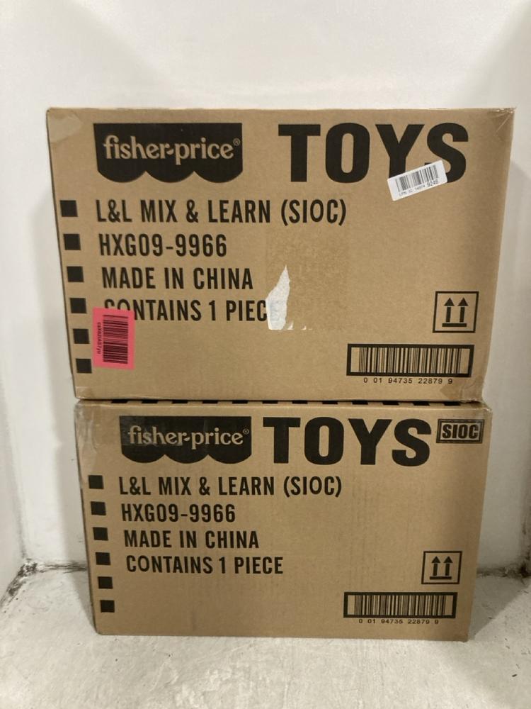 Lot 265  
            Chesterfield SR45 - Parcel Delivery Only 

                
2X FISHER PRICE L&L MIX & LEARN HXG09 (LOCATION: G9)