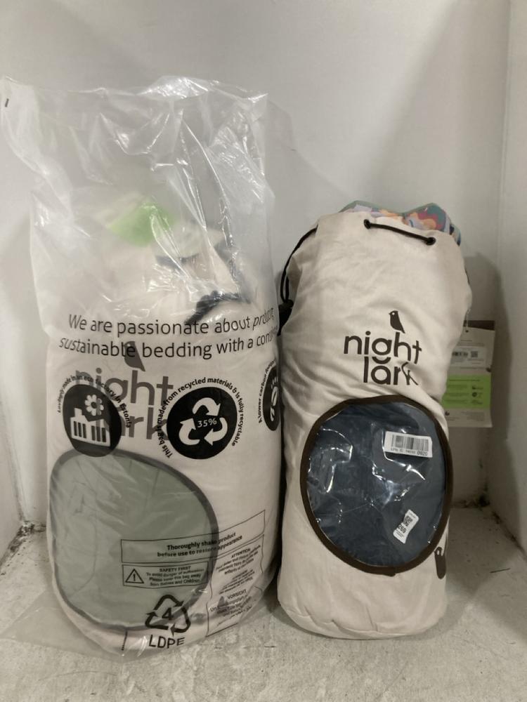 Lot 269  
            Chesterfield SR45 - Parcel Delivery Only 

                
2X NIGHT LARK COVERLESS DUVET (LOCATION: G9)