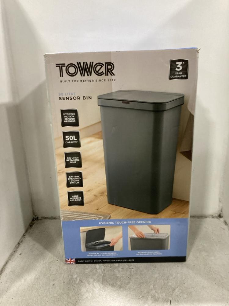 Lot 283  
            Chesterfield SR45 - Parcel Delivery Only 

                
TOWER 50 LITRE SENSOR BIN (LOCATION: G10)