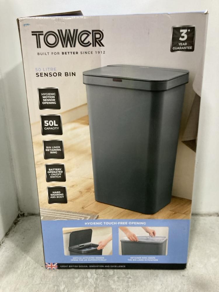 Lot 306  
            Chesterfield SR45 - Parcel Delivery Only 

                
TOWER 50 LITRE SENSOR BIN (LOCATION: G10)