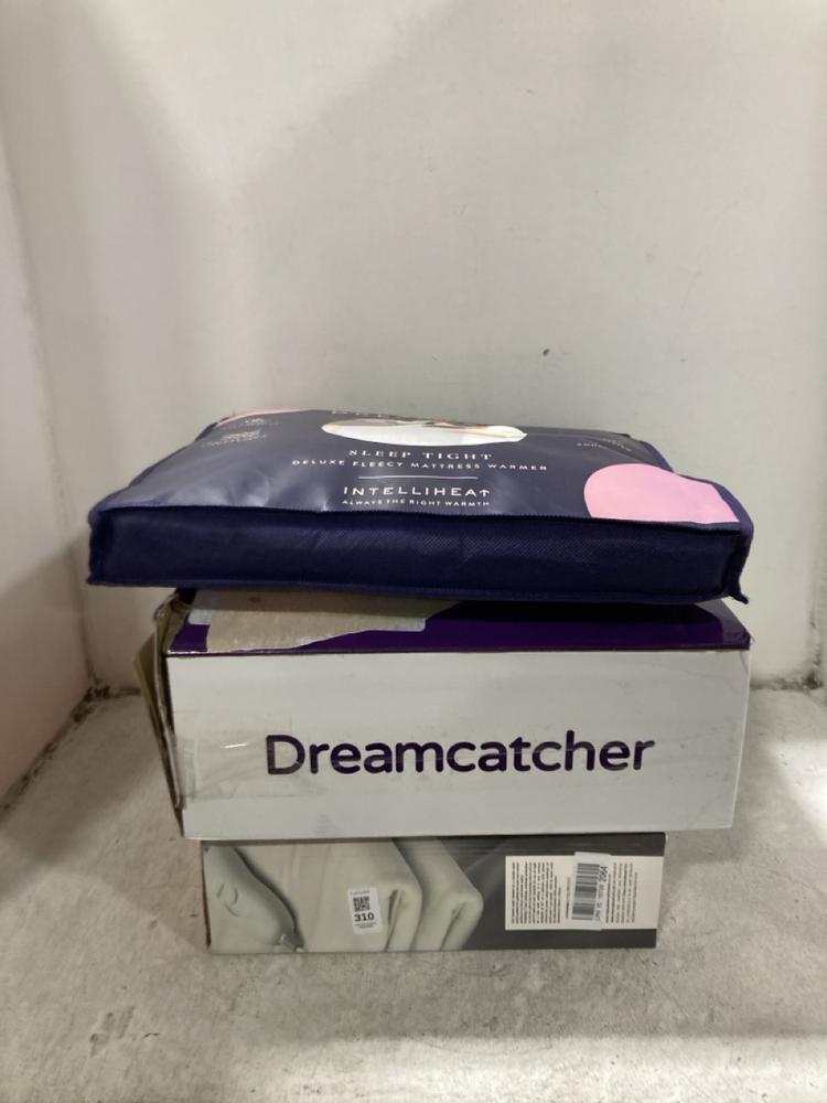 Lot 310  
            Chesterfield SR45 - Parcel Delivery Only 

                
3 X ASSORTED HEATED BLANKETS TO INCLUDE DREAMLAND SINGLE DELUXE FLEECY MATTRESS W...