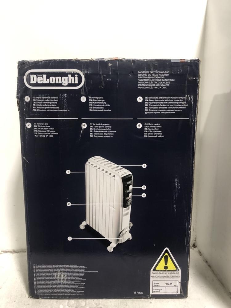 Lot 325  
            Chesterfield SR45 - Parcel Delivery Only 

                
DELONGHI DRAGON 4 OIL FILLED RADIATOR (LOCATION: H1)
