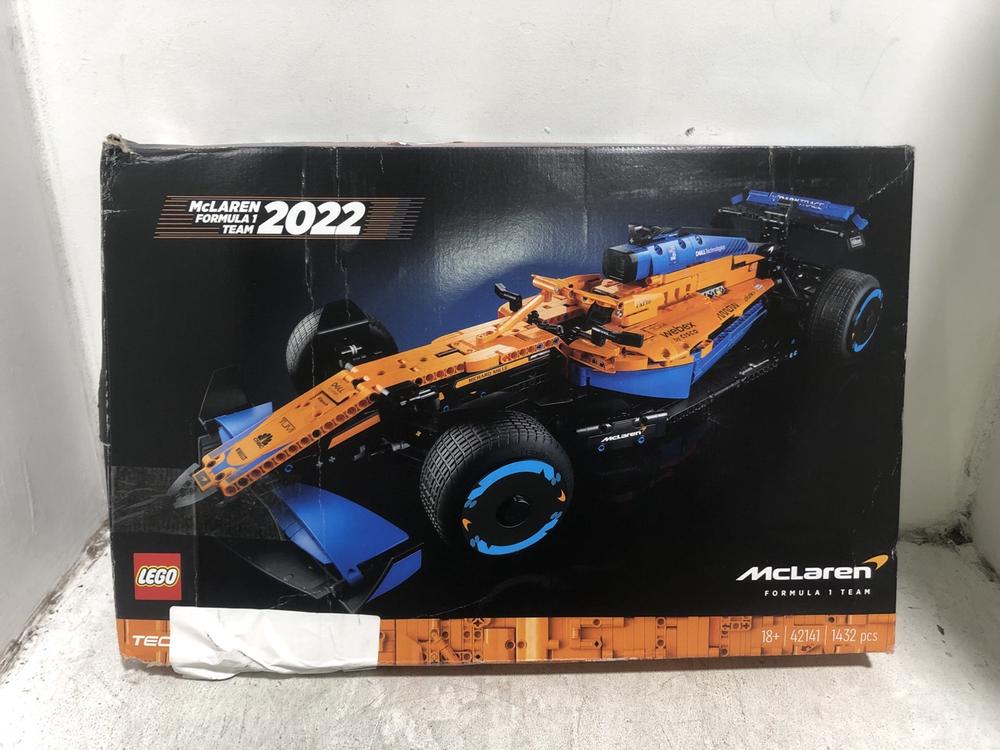 Lot 329  
            Chesterfield SR45 - Parcel Delivery Only 

                
LEGO 42141 MCLAREN FORMULA 1 TEAM ORIGINAL RRP £170 (LOCATION: H2)