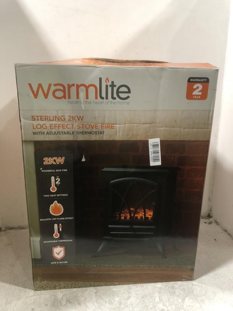 Lot 341  
            Chesterfield SR45 - Parcel Delivery Only 

                
WARMLITE STERLING 2KW LOG EFFECT STOVE FIRE (LOCATION: H2)