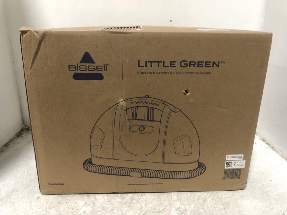 Lot 358  
            Chesterfield SR45 - Parcel Delivery Only 

                
BISSELL LITTLE GREEN PORTABLE CLEANER (LOCATION: H3)