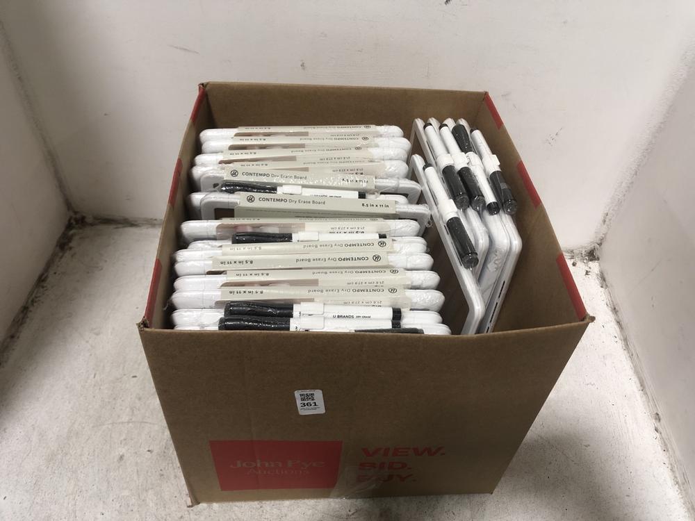 Lot 381  
            Chesterfield SR45 - Parcel Delivery Only 

                
20 X CONTEMPO DRY ERASE BOARD TOTAL ORIGINAL RRP £140 (LOCATION: H3)