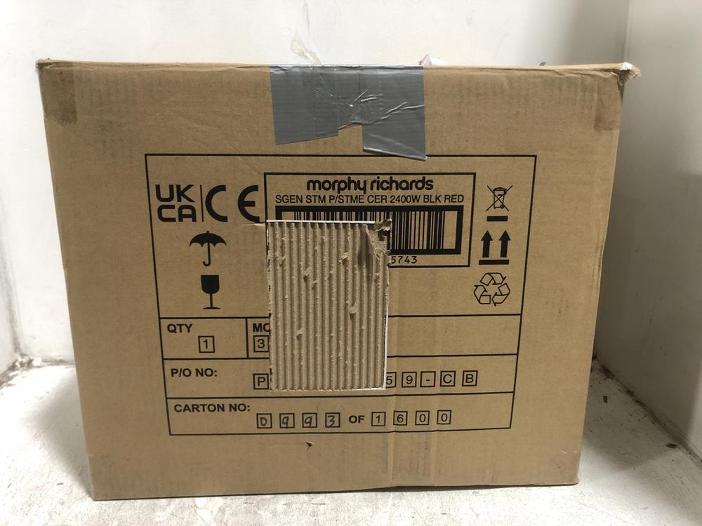 Lot 396  
            Chesterfield SR45 - Parcel Delivery Only 

                
MORPHY RICHARDS 332013 STEAM GENERATOR IRON ORIGINAL RRP £230 (LOCATION: H4)