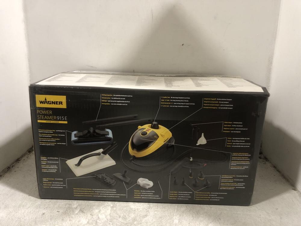 Lot 422  
            Chesterfield SR45 - Parcel Delivery Only 

                
WAGNER POWER STEAMER 915E ORIGINAL RRP £139 (LOCATION: H5)