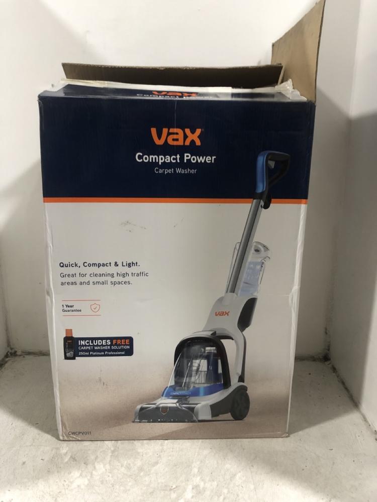 Lot 426  
            Chesterfield SR45 - Parcel Delivery Only 

                
VAX COMPACT POWER CARPET WASHER (LOCATION: H5)