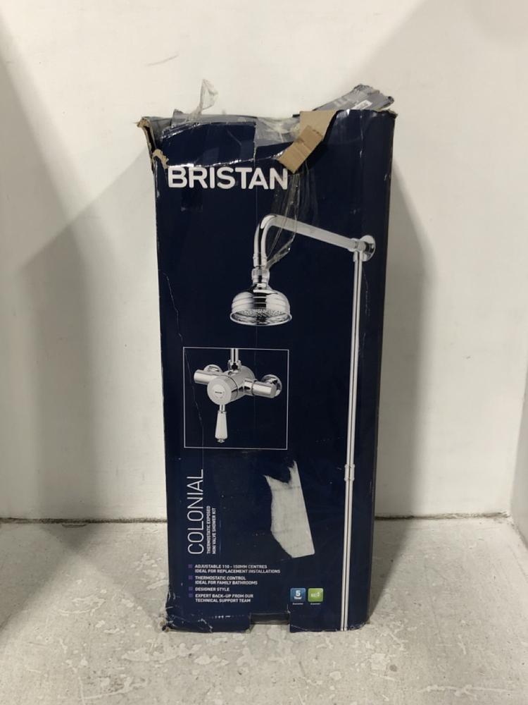 Lot 432  
            Chesterfield SR45 - Parcel Delivery Only 

                
BRISTAN COLONIAL THERMOSTATIC EXPOSED MINI VALVE SHOWER KIT ORIGINAL RRP-£420 (LO...