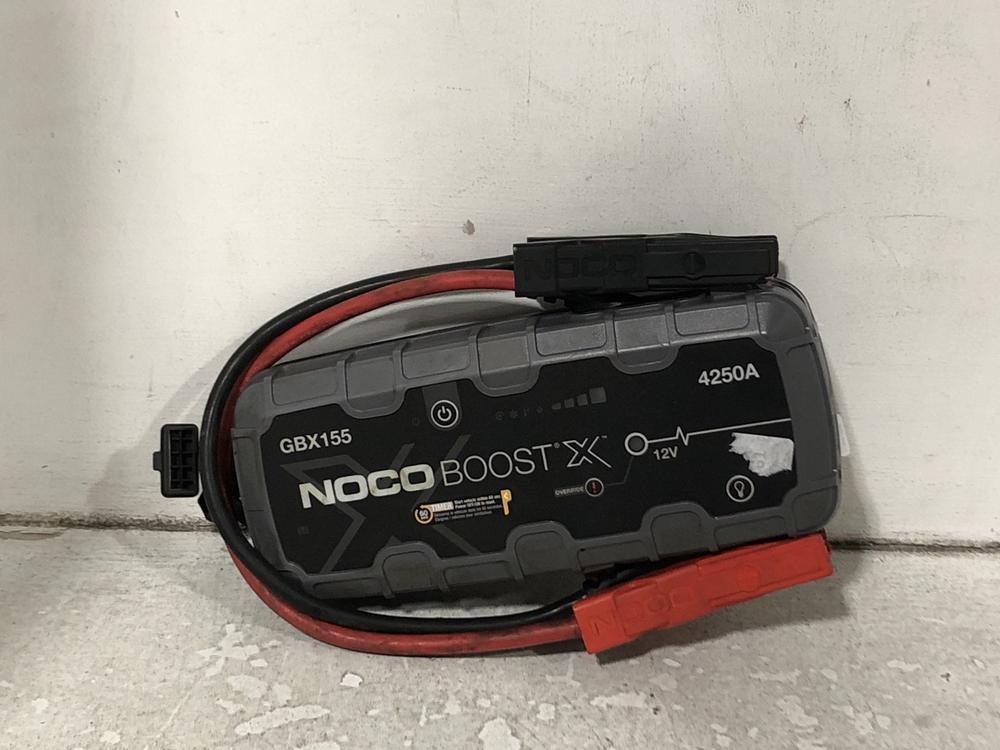 Lot 433  
            Chesterfield SR45 - Parcel Delivery Only 

                
NOCO BOOST GBX155 LITHIUM JUMP STARTER POWER PACK ORIGINAL RRP-£314 (LOCATION: H6)