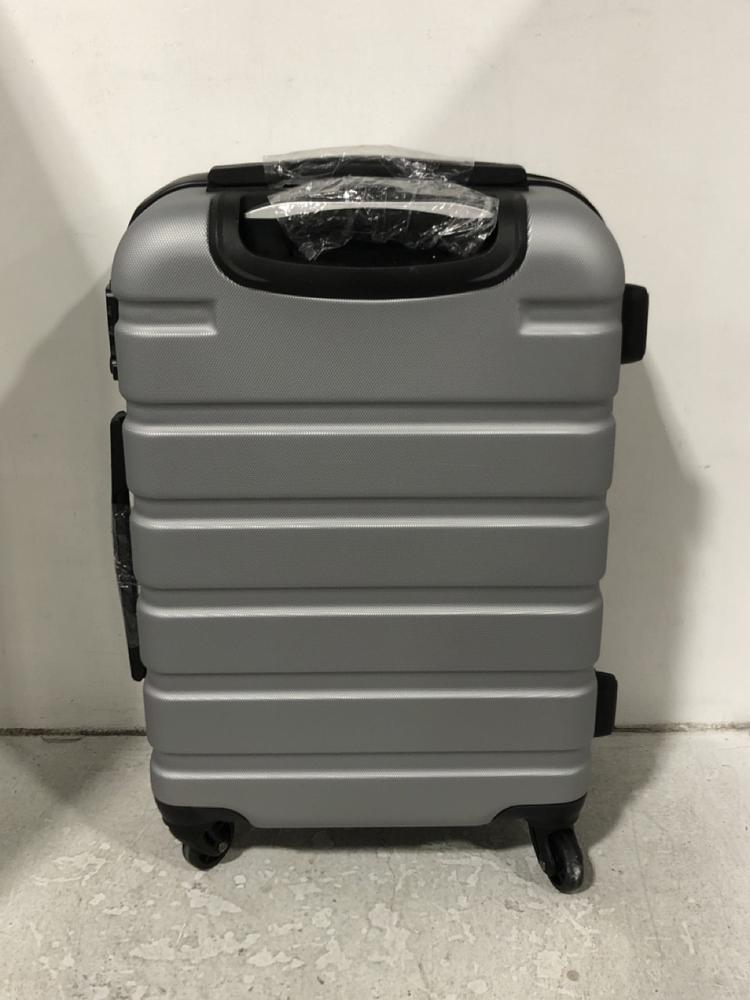 Lot 438  
            Chesterfield SR45 - Parcel Delivery Only 

                
COOLIFE SUITCASE SILVER HARDSHELL SMALL (LOCATION: H6)