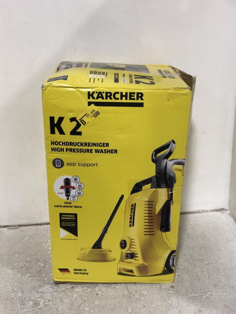 Lot 444  
            Chesterfield SR45 - Parcel Delivery Only 

                
KARCHER K2 HIGH PRESSURE WASHER (LOCATION: H6)