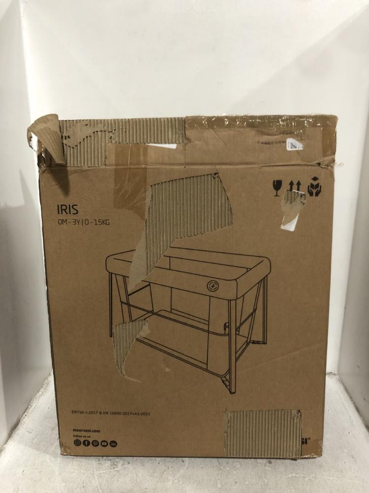 Lot 451  
            Chesterfield SR45 - Parcel Delivery Only 

                
MAXI-COSI IRIS TRAVEL COT (LOCATION: H6)