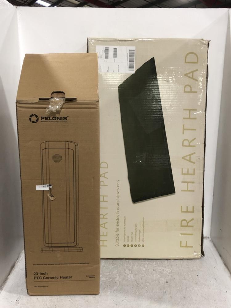 Lot 453  
            Chesterfield SR45 - Parcel Delivery Only 

                
DIMPLE FIRE HEARTH PAD FOR ELECTRICAL FIRES AND STOVES ONLY AND PELONIS 23 INCH P...