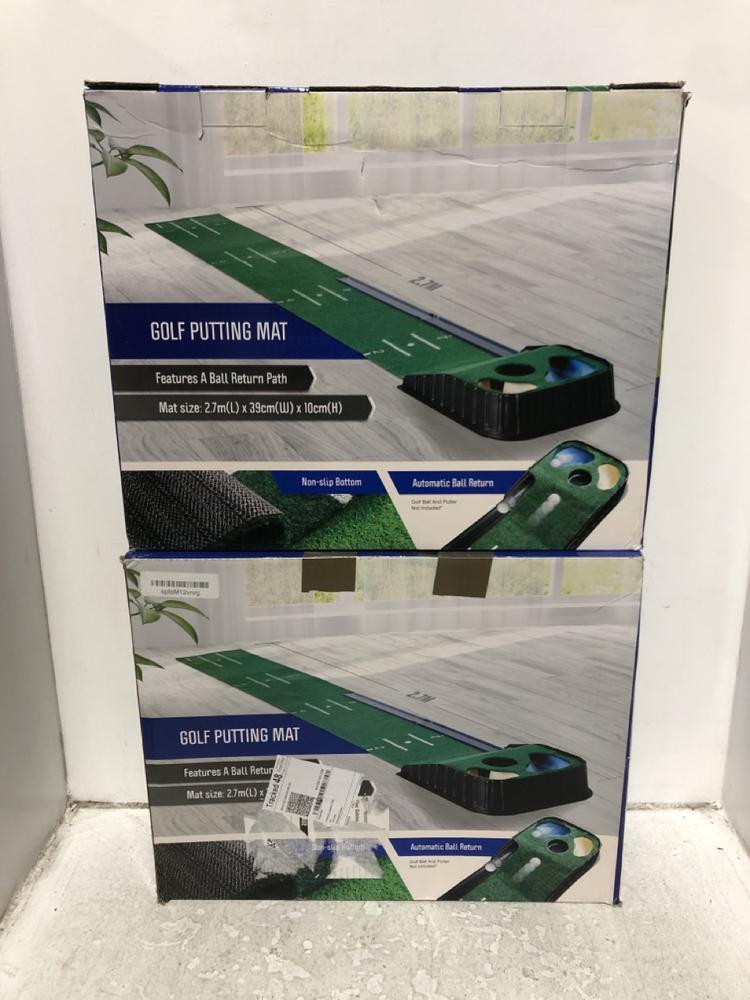 Lot 491  
            Chesterfield SR45 - Parcel Delivery Only 

                
2 X GOLF PUTTING MAT WITH BALL RETURN PATH (LOCATION: H8)