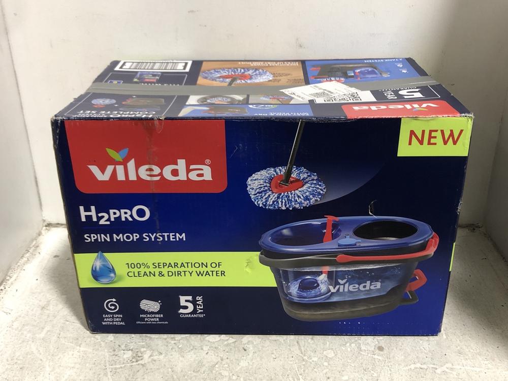 Lot 512  
            Chesterfield SR45 - Parcel Delivery Only 

                
VILEDA H2PRO SPIN MOP SYSTEM (LOCATION: H9)