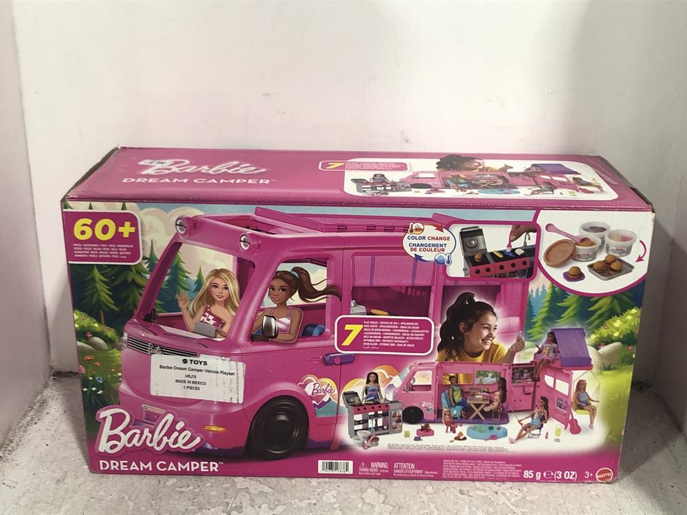 Lot 538  
            Chesterfield SR45 - Parcel Delivery Only 

                
BARBIE DREAM CAMPER PLAYSET (LOCATION: H10)