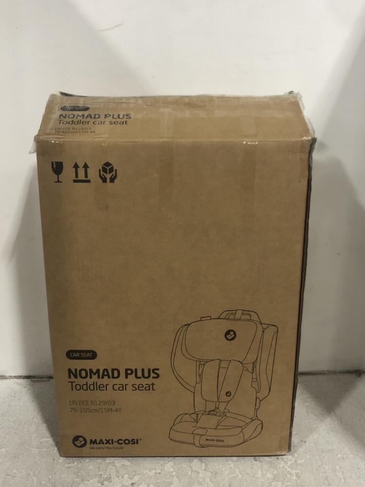 Lot 539  
            Chesterfield SR45 - Parcel Delivery Only 

                
MAXI.COSI NOMAD PLUS TODDLER CAR SEAT 15M-4Y (LOCATION: H10)