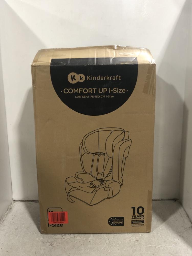 Lot 548  
            Chesterfield SR45 - Parcel Delivery Only 

                
KINDERKRAFT COMFORT UP I-SIZE CAR SEAT 76-150CM (LOCATION: H10)