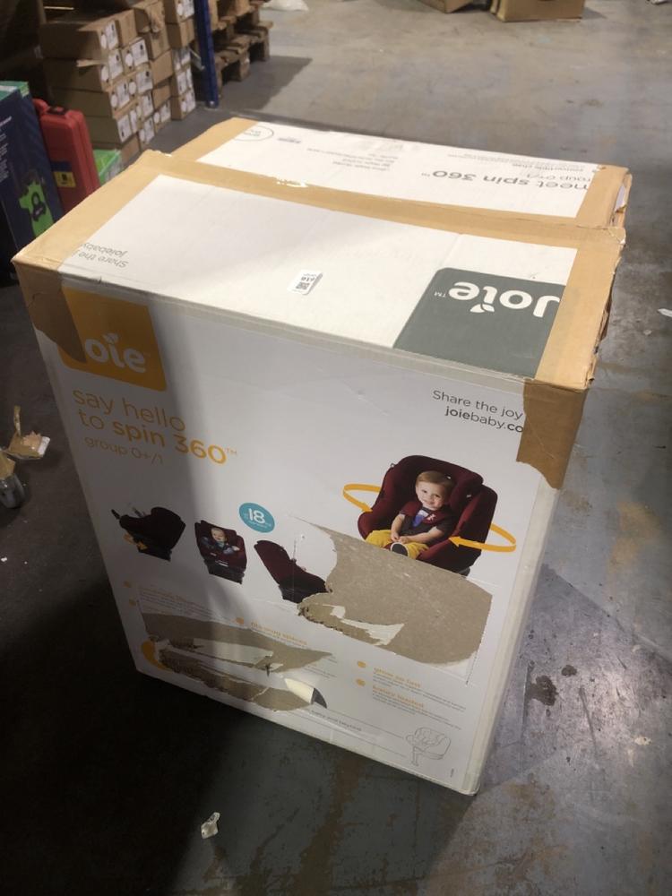 Lot 616  
            Chesterfield SR45 - Parcel Delivery Only 

                
JOIE SPIN 360 GROUP 0+ / 1 CAR SEAT (LOCATION: I2)