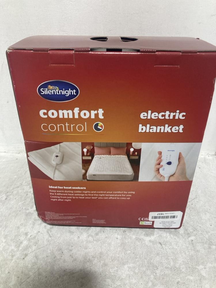 Lot 635  
            Chesterfield SR45 - Parcel Delivery Only 

                
SILENTNIGHT COMFORT CONTROL ELECTRIC BLANKET (LOCATION: I3)