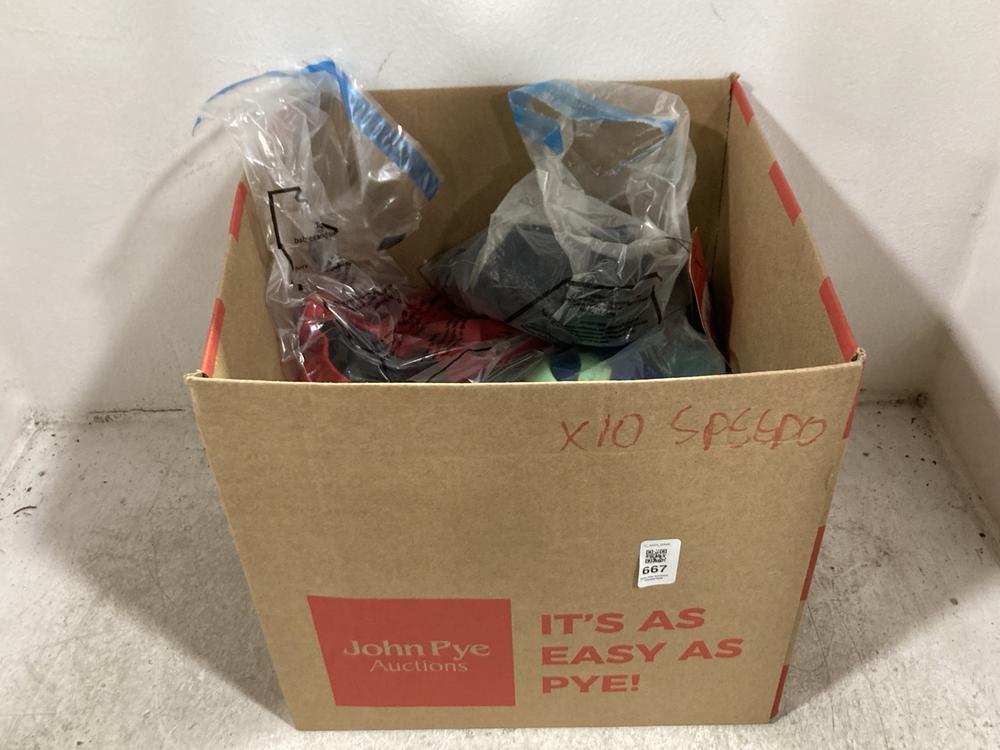 Lot 667  
            Chesterfield SR45 - Parcel Delivery Only 

                
10X ASSORTED SWIM WEAR TO INCLUDE SPEEDO END +MEDALIST AF NAVY UK SIZE 10/32 (LOC...