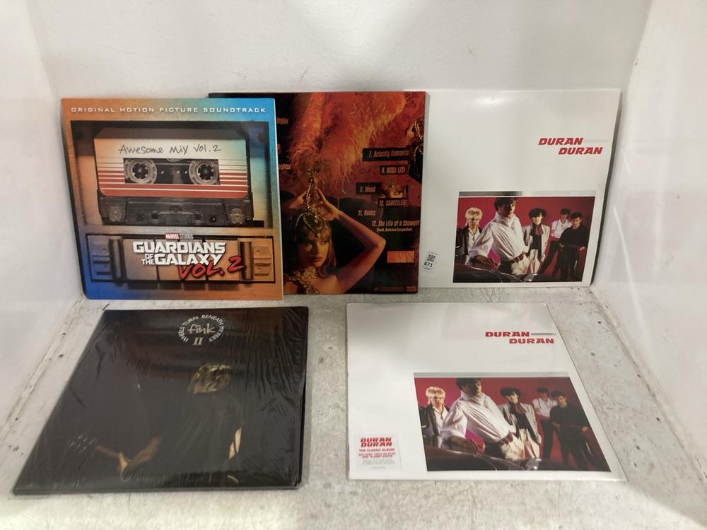 Lot 671  
            Chesterfield SR45 - Parcel Delivery Only 

                
5X ASSORTED VINYL TO INCLUDE DURAN DURAN (LOCATION: I4)