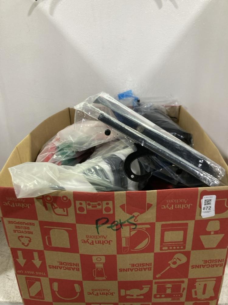 Lot 672  
            Chesterfield SR45 - Parcel Delivery Only 

                
BOX OF ASSORTED FANCY DRESS TO INCLUDE RUBIES ADULT WOMENS MISS DEMEANOR POLICE M...