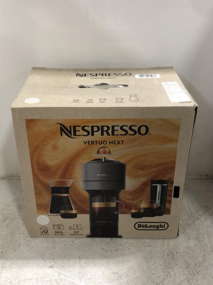 Lot 72  
            Chesterfield SR45 - Parcel Delivery Only 

                
DELONGHI NESPRESSO VERTUO NEXT (LOCATION: G1)