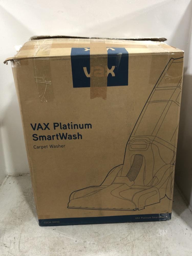 Lot 85  
            Chesterfield SR45 - Parcel Delivery Only 

                
VAX PLATINUM SMARTWASH CARPET WASHER (LOCATION: G1)