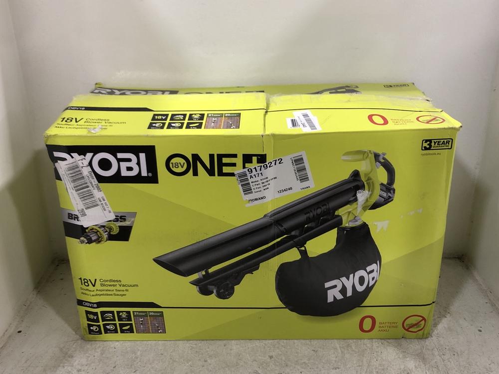 Lot 94  
            Chesterfield SR45 - Parcel Delivery Only 

                
RYOBI 18V CORDLESS BLOWER VACUUM (LOCATION: G2)