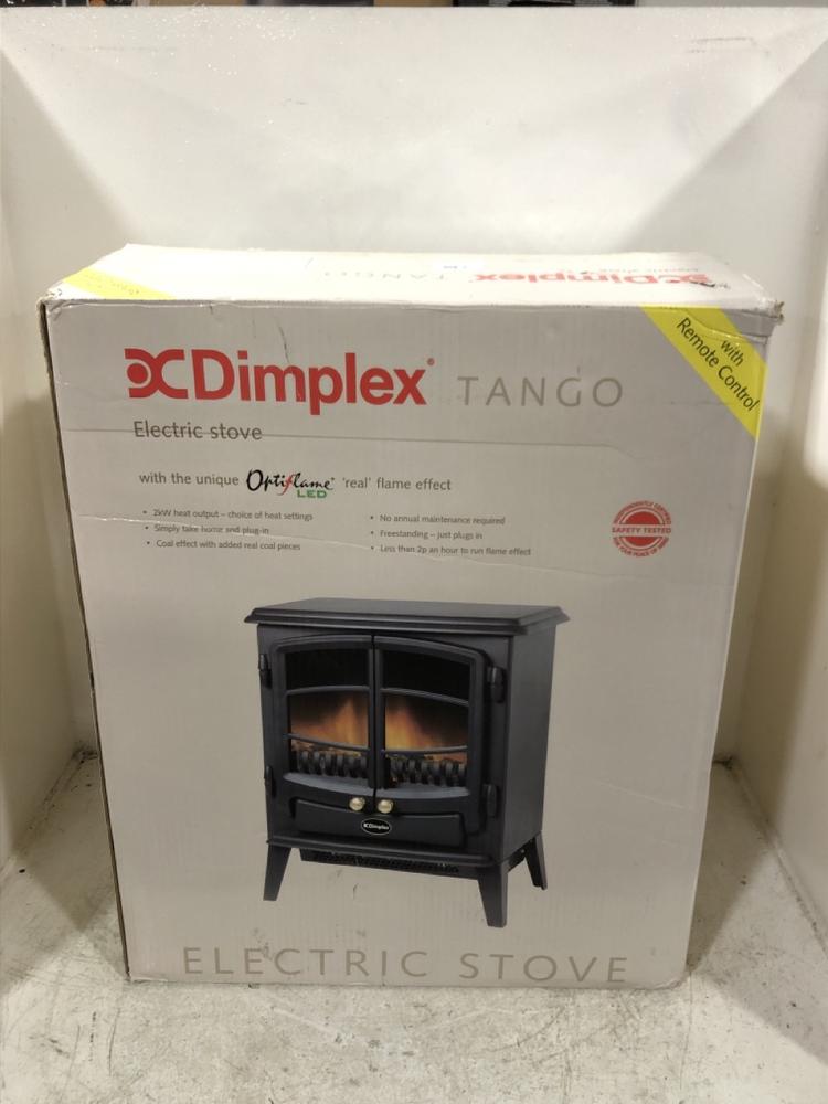 Lot 95  
            Chesterfield SR45 - Parcel Delivery Only 

                
DIMPLEX TANGO ELECTRIC STOVE (LOCATION: G2)