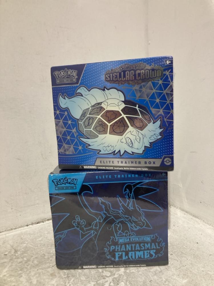 Lot 1005  
            Chesterfield SR44 - Parcel Delivery Only 

                
POKEMON MEGA EVOLUTION PHANTASMAL FLAMES ELITE TRADING BOX TO INCLUDE POKEMON STE...