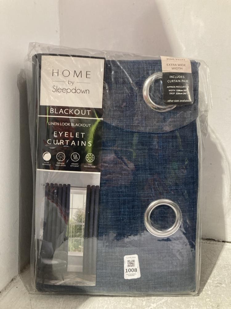 Lot 1008  
            Chesterfield SR44 - Parcel Delivery Only 

                
4 X ASSORTED CURTAINS TO INCLUDE SLEEPDOWN BLACKOUT EYELET CURTAINS (LOCATION: J3) - Image 2