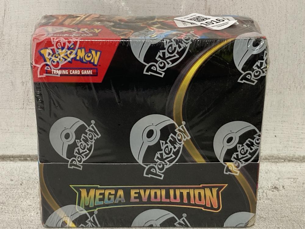 Lot 1016  
            Chesterfield SR44 - Parcel Delivery Only 

                
POKEMON MEGA EVOLUTION TRADING CARD GAME - ORIGINAL RRP £155 (LOCATION: J4)
