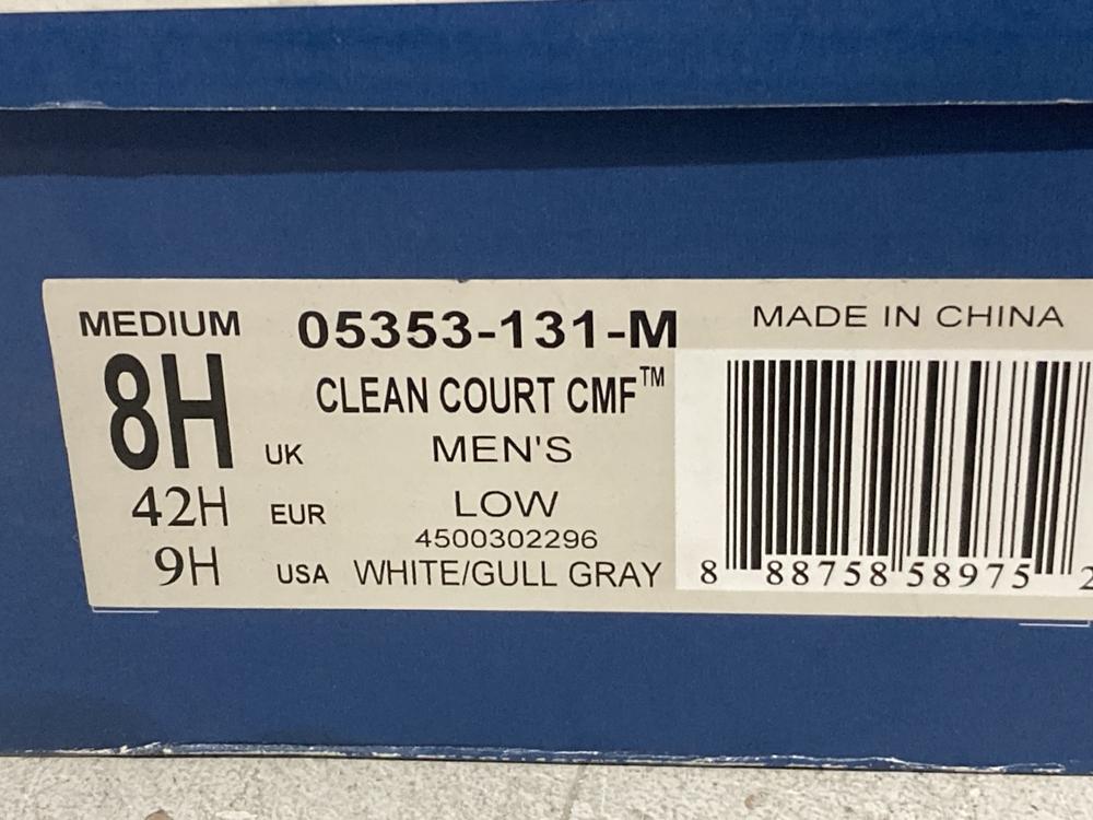 Lot 1020  
            Chesterfield SR44 - Parcel Delivery Only 

                
K.SWISS MENS CLEAN COURT LOW WHITE/GREY TRAINERS UK SIZE 8 (LOCATION: J4) - Image 4