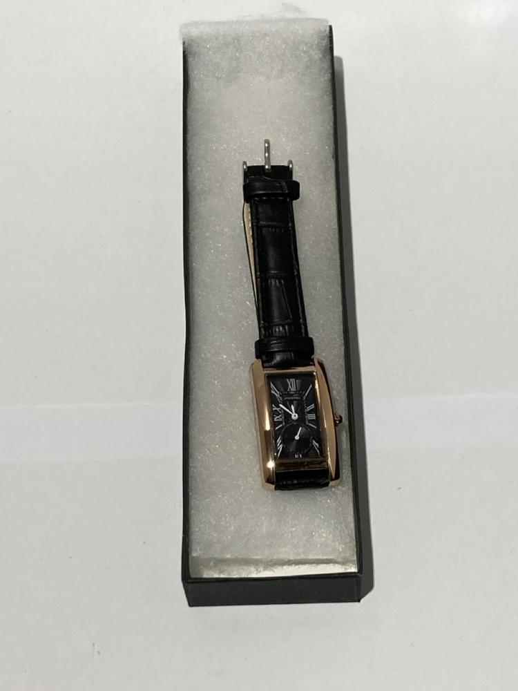 Lot 132  
            Chesterfield SR44 - Parcel Delivery Only 

                
LADIES STOCKWELL WATCH – TEXTURED DIAL WITH SUB DIAL SECONDS HAND – LEATHER STRAP...