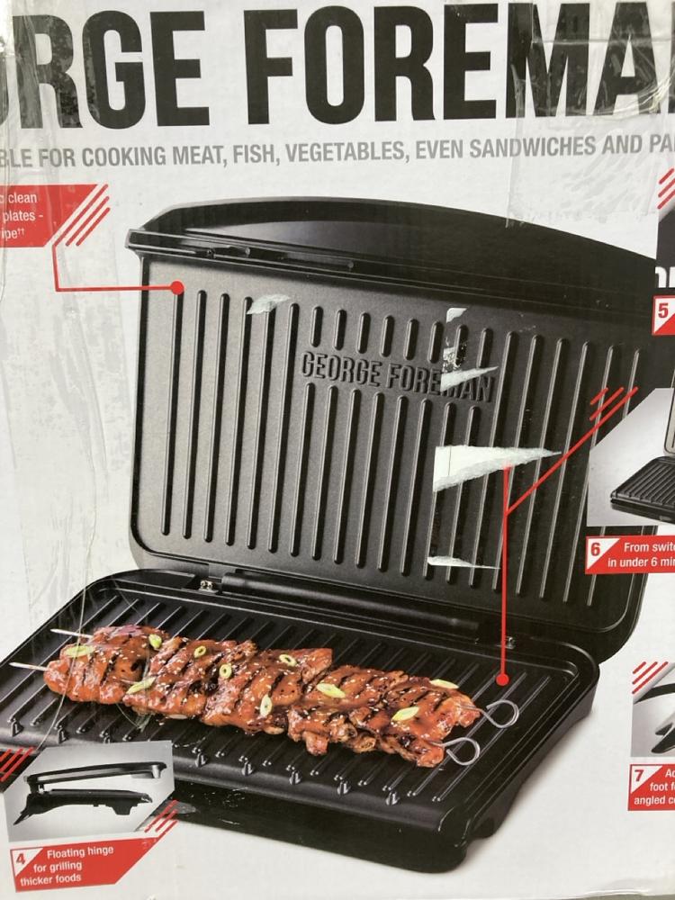 Lot 185  
            Chesterfield SR44 - Parcel Delivery Only 

                
2 X GEORGE FOREMAN FIT GRILLS - TOTAL LOT ORIGINAL RRP £158 (LOCATION: L14) - Image 3