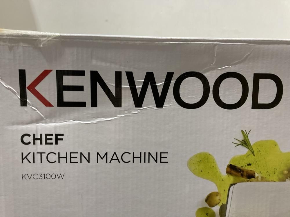 Lot 188  
            Chesterfield SR44 - Parcel Delivery Only 

                
KENWOOD CHEF KITCHEN MACHINE MIXER - MODEL NO. KVC3100W - ORIGINAL RRP £287 (LOCA... - Image 4