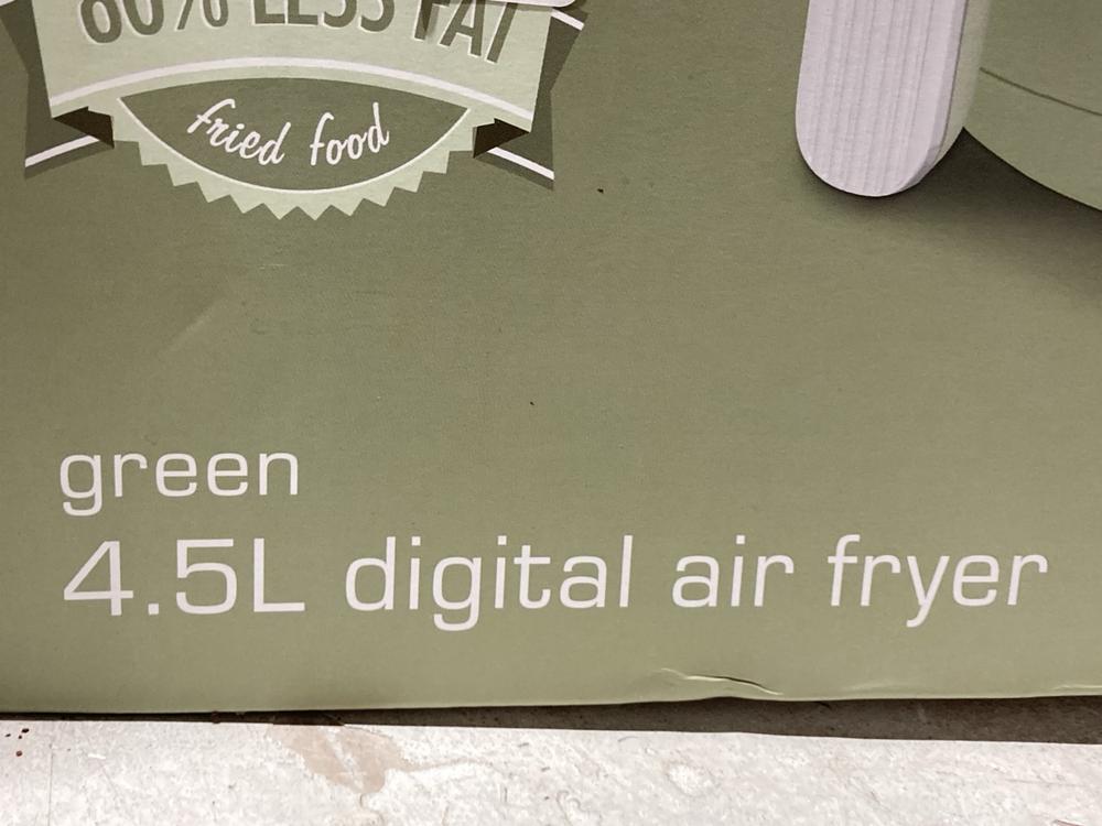 Lot 191  
            Chesterfield SR44 - Parcel Delivery Only 

                
SWAN RETRO 4.5L DIGITAL AIR FRYER IN GREEN (LOCATION: L14) - Image 4