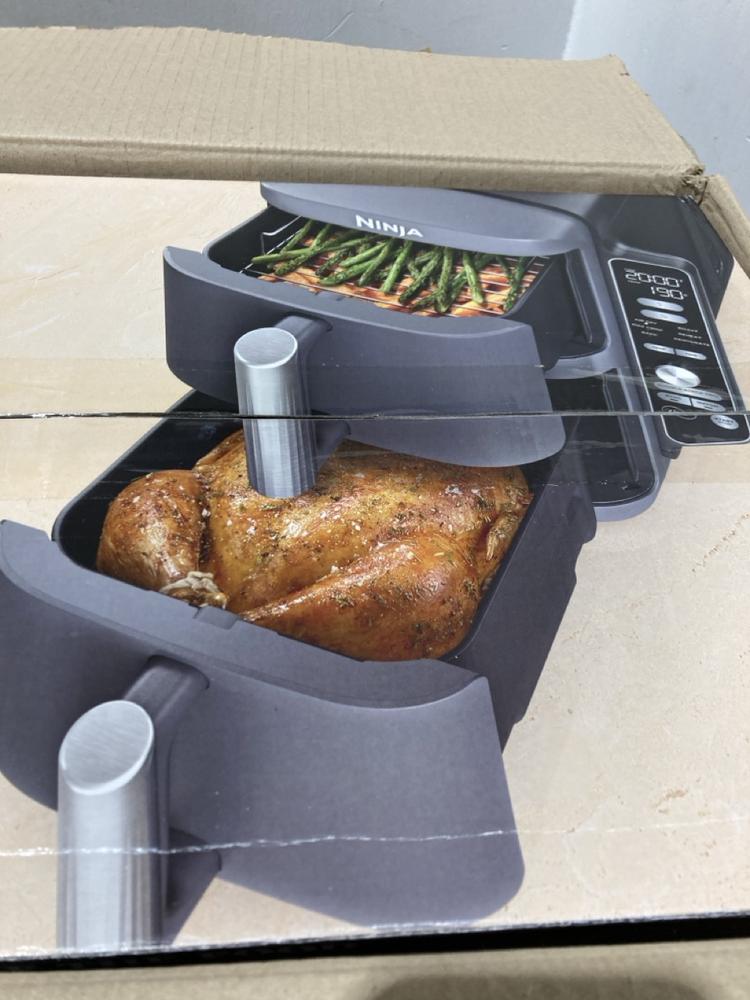 Lot 195  
            Chesterfield SR44 - Parcel Delivery Only 

                
NINJA DOUBLE STACK XL 2 DRAWER 9.5L AIR FRYER - ORIGINAL RRP £249 (LOCATION: L14) - Image 3