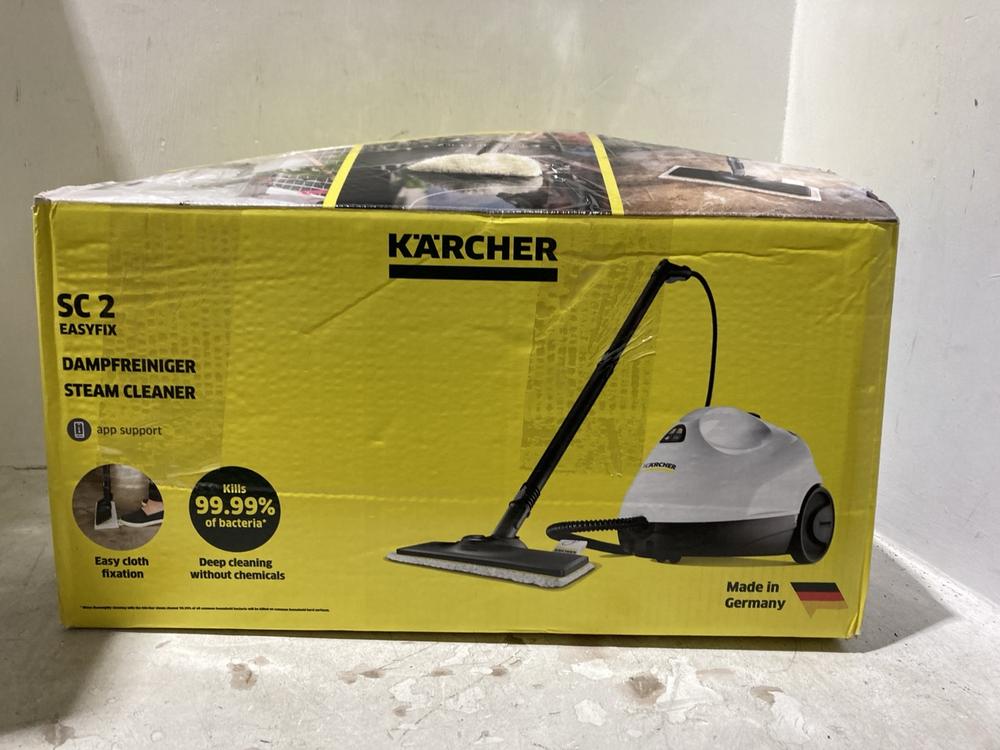 Lot 198  
            Chesterfield SR44 - Parcel Delivery Only 

                
KARCHER SC2 EASY FIX STEAM CLEANER (LOCATION: L14)