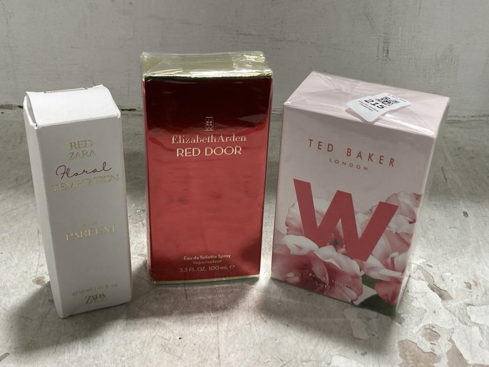 Lot 215  
            Chesterfield SR44 - Parcel Delivery Only 

                
3 X ASSORTED BEAUTY ITEMS TO INCLUDE TED BAKER LONDON EAU DE TOILETTE (LOCATION: G1)
