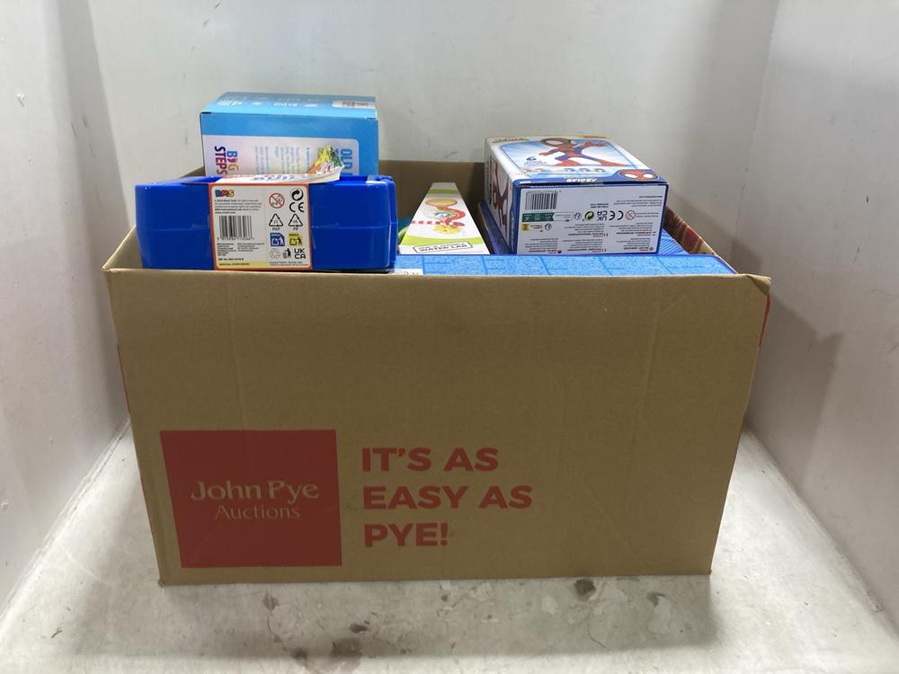 Lot 225  
            Chesterfield SR44 - Parcel Delivery Only 

                
BOX OF ASSORTED KIDS TOYS TO INCLUDE PAINT YOUR OWN MARVEL SPIDER MAN (LOCATION: G1)