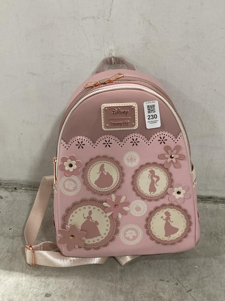 Lot 230  
            Chesterfield SR44 - Parcel Delivery Only 

                
DISNEY LOUNGEFLY BACKPACK (LOCATION: G2)