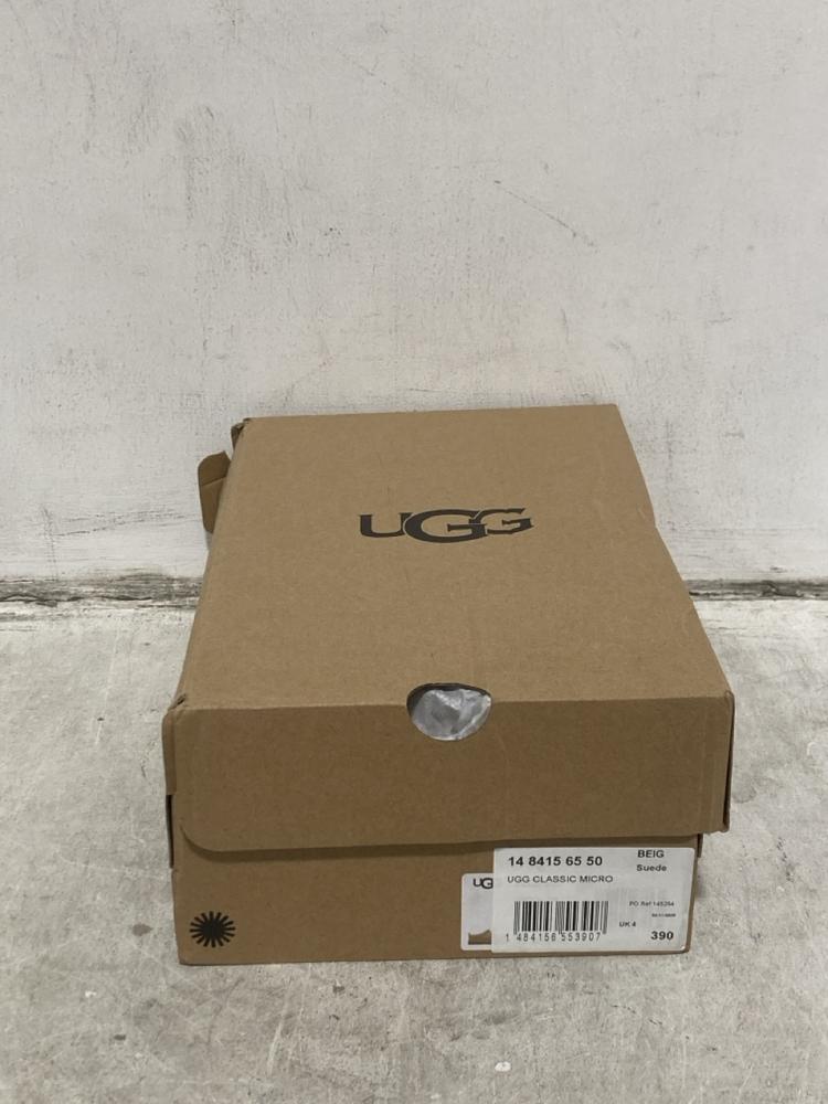 Lot 249  
            Chesterfield SR44 - Parcel Delivery Only 

                
UGG CLASSIC MICRO IN BEIGE SIZE 4 (LOCATION: G2)